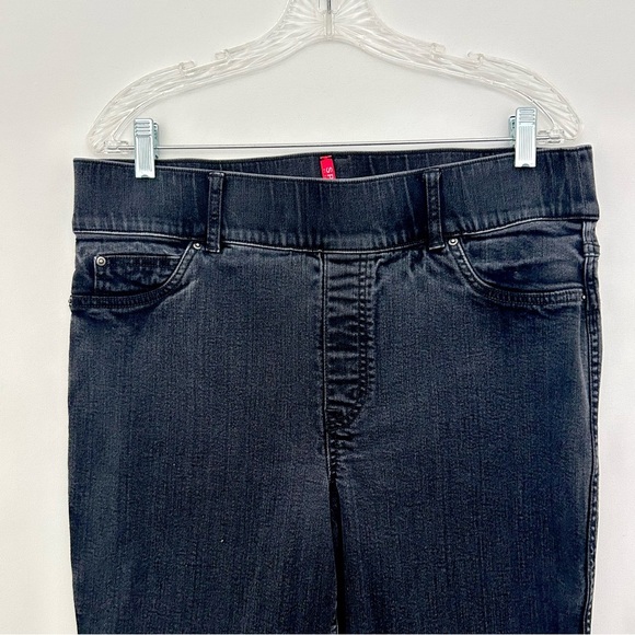 Spanx Denim Jeans Pants Black Wash Slim Tapered Ankle Shaping Technology Size 1X - Picture 2 of 12